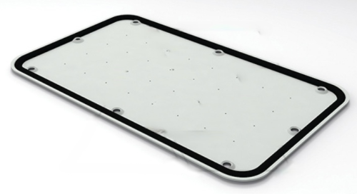 Панель кабельного ввода глухая для щита ETA EC, 210x55, 2шт с монт. прин., RAL 7035